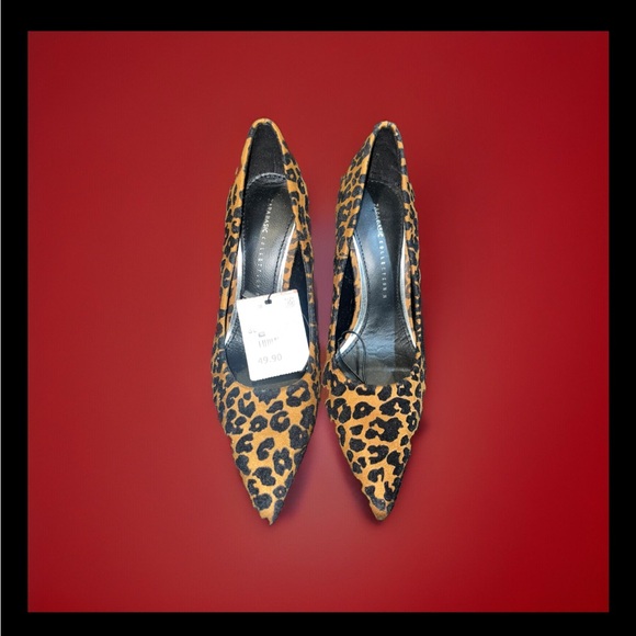 Zara Leopard Print Velvet Suede Pointed Heels sz 6 - Picture 9 of 13